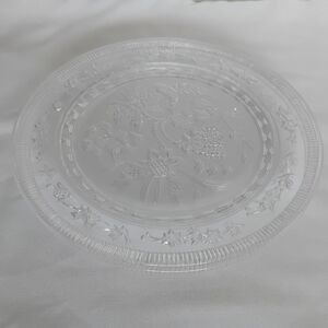 2 Vintage Orrefors Alice Clear Glass Plates Designed By Eva Englund 8"